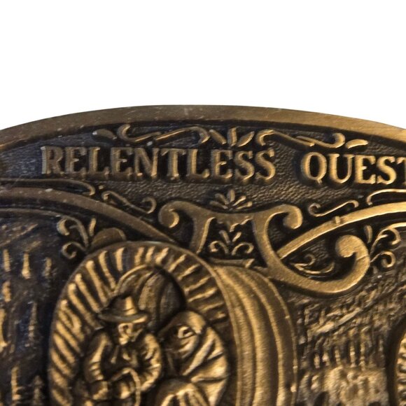 Relentless Quest Belt Buckle NOS Tim Thompson Western Wear Horse Cowboy - Picture 3 of 14
